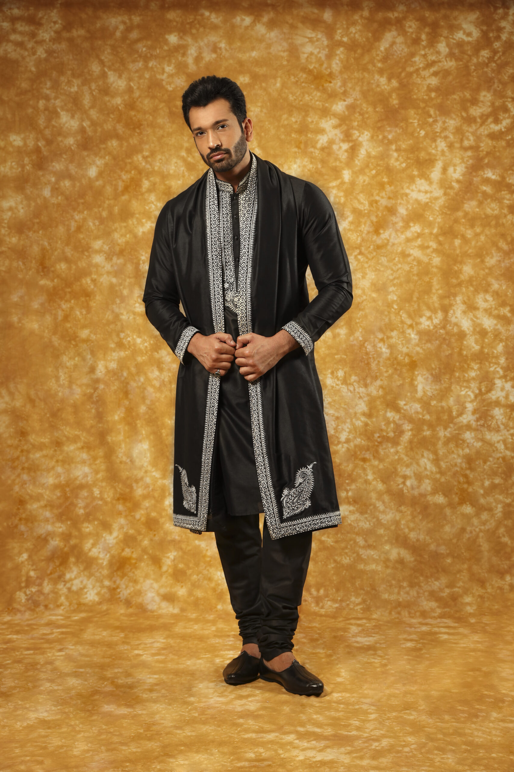 Golden Weave Sherwani